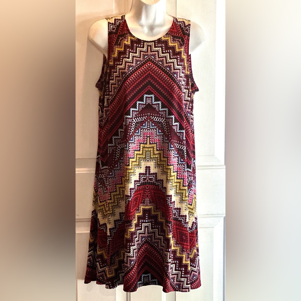 Jones Studio Multicolor Patterned Dress (Size XL)
